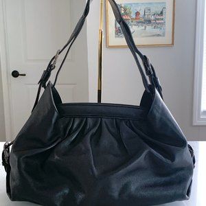 Fendi Borsa Hobo Doctor Bag Black Leather Shoulder Bag